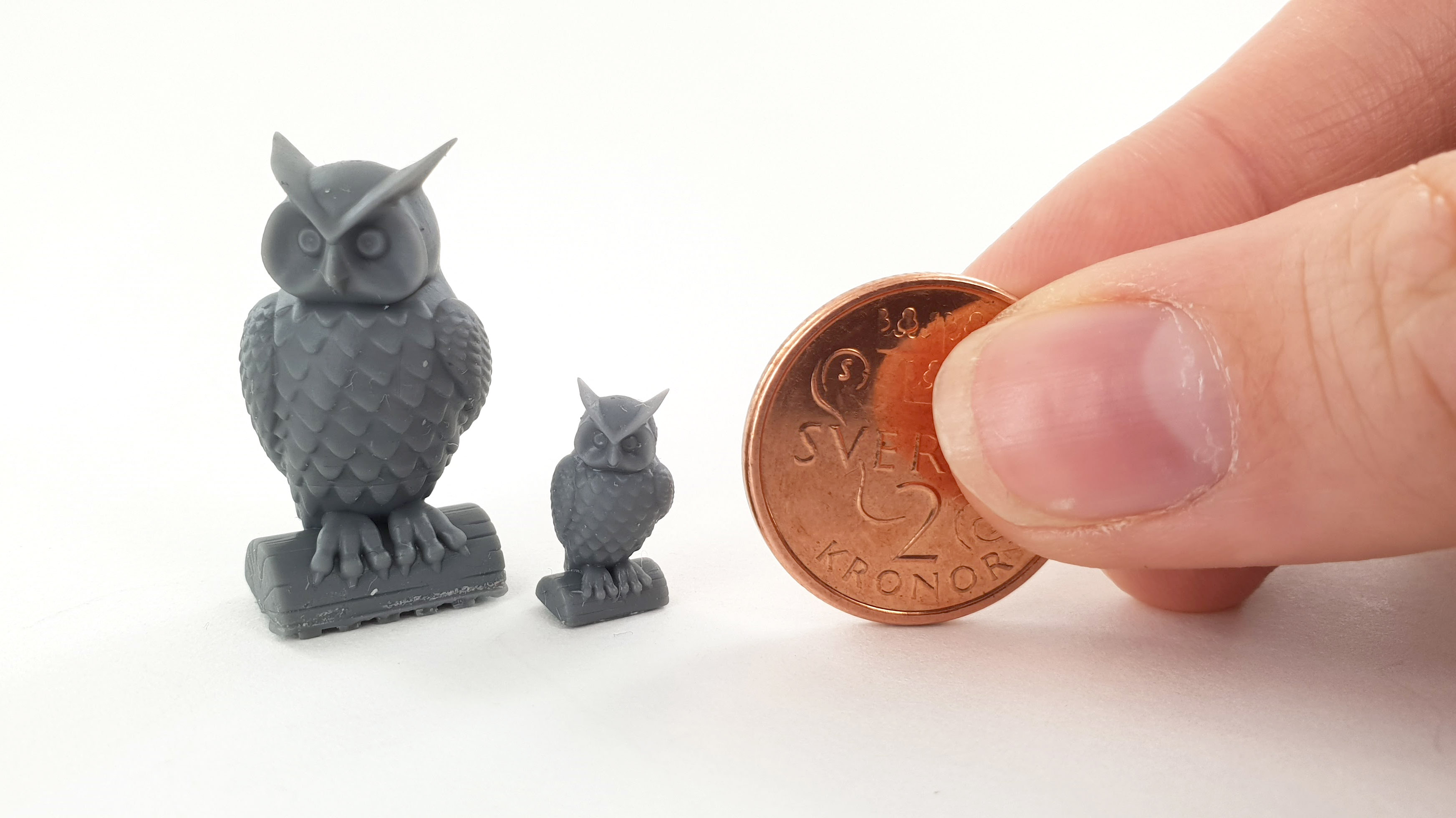 frugter Erhverv arbejder Small 3D Printed Owls with Impressive High-Res Details – Flashforge EU